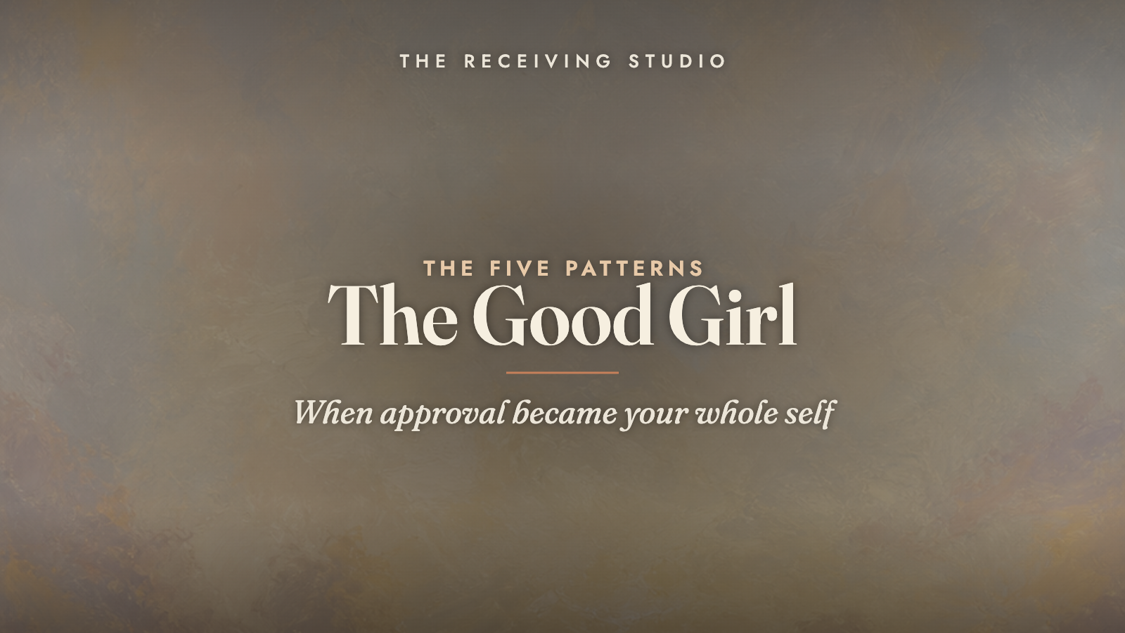 The Good Girl — one of the five patterns from The Receiving Studio