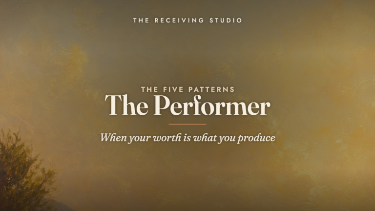 The Performer — one of the five patterns from The Receiving Studio